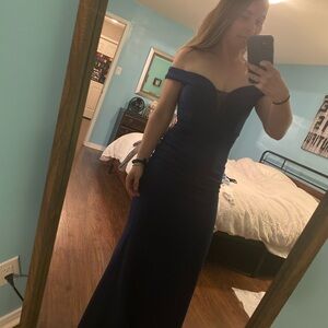 Navy blue dress for special occasions